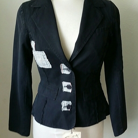 Nwt Love Stitch Patchwork Zippered Jacket Small - Picture 6 of 8